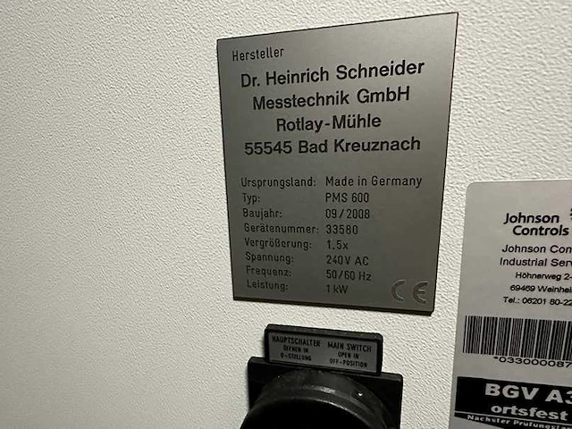 Schneider messtechnik - 2008 - pms 600 - 3d measuring platform - afbeelding 5 van  7