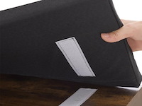 Schoenenkast / schoenenrek 10 vakken - 104 x 30 x 48 cm - donkerbruin - incl. zitkussen - afbeelding 8 van  10