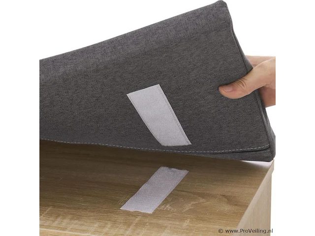 Schoenenkast / schoenenrek 10 vakken - 104 x 30 x 48 cm - houtkleur - incl. zitkussen - afbeelding 8 van  10