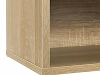 Schoenenkast / schoenenrek 10 vakken - 104 x 30 x 48 cm - houtkleur - incl. zitkussen - afbeelding 10 van  10