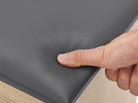 Schoenenkast / schoenenrek 2 vakken - 60 x 30 x 44 cm - houtkleur - incl. zitkussen - afbeelding 9 van  10