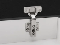 Schoenenkast / schoenenrek 2 vakken - 60 x 30 x 44 cm - wit - incl. zitkussen - afbeelding 8 van  10