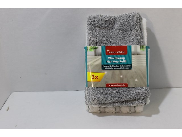 Schoonmaak mop doek set van 3 stuks 1 set - afbeelding 1 van  5