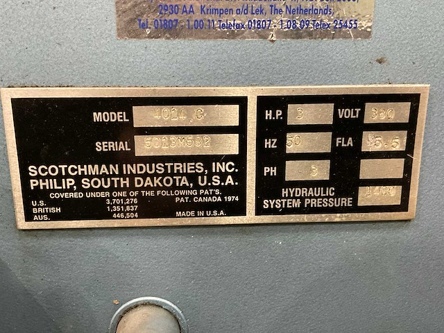 Schotchman 4014 c pons- en knipmachine - afbeelding 8 van  8
