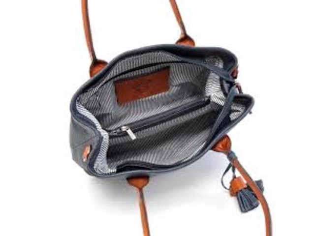 Schoudertas berba, 125-312, navy - afbeelding 2 van  3