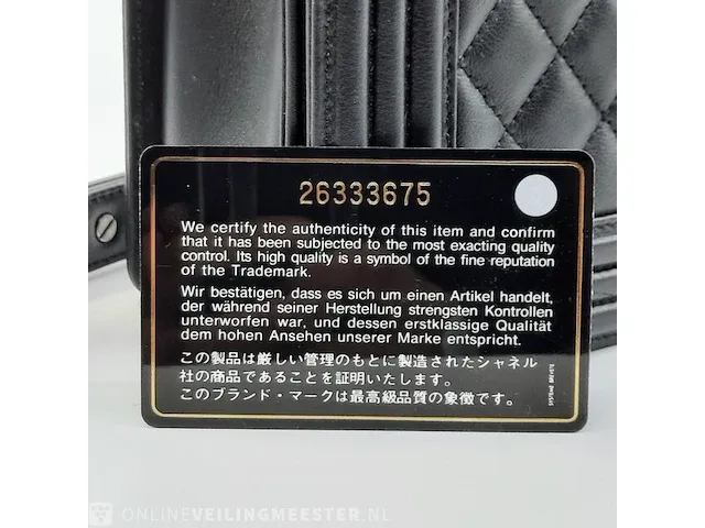 Schoudertas chanel, boy bag - afbeelding 9 van  18