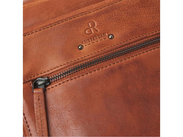Schoudertas, dr amsterdam, 932680, camel - afbeelding 4 van  5