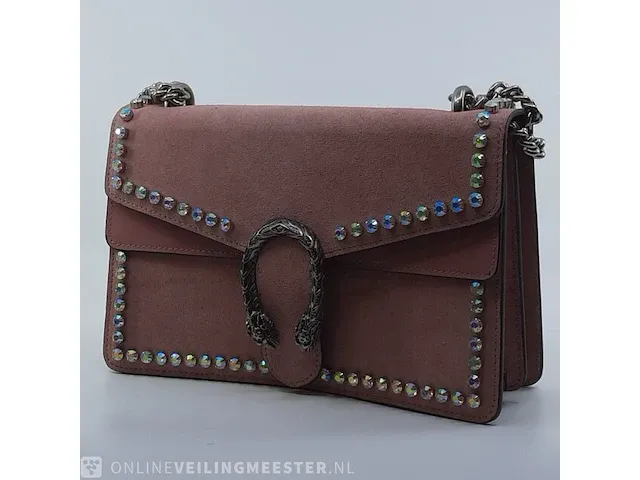 Schoudertas gucci, dionysus pink suede - afbeelding 1 van  13