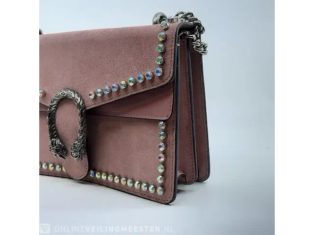 Schoudertas gucci, dionysus pink suede - afbeelding 6 van  13