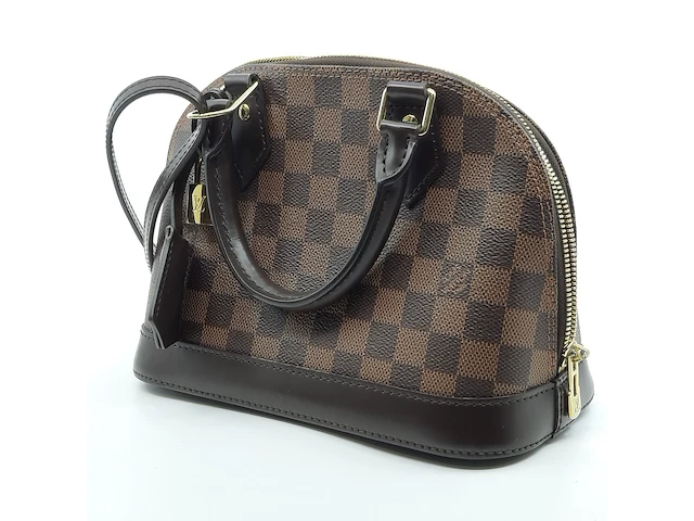 Schoudertas, louis vuitton, alma damier - afbeelding 9 van  12