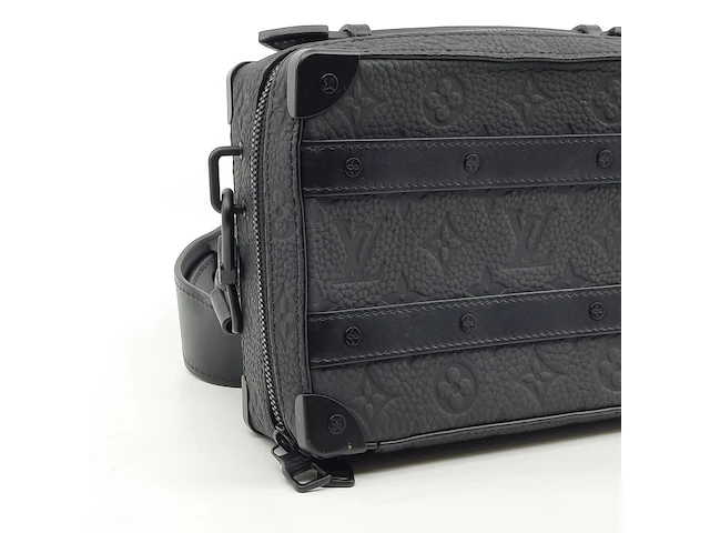 Schoudertas, louis vuitton, mini soft trunk black bag - afbeelding 8 van  13