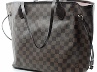 Schoudertas met portemonnee, louis vuitton, neverfull mm ebene - afbeelding 6 van  12