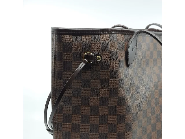 Schoudertas met portemonnee, louis vuitton, neverfull mm ebene - afbeelding 8 van  12