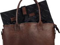 Schoudertas, plevier, beryl, donkerbruin - afbeelding 5 van  7