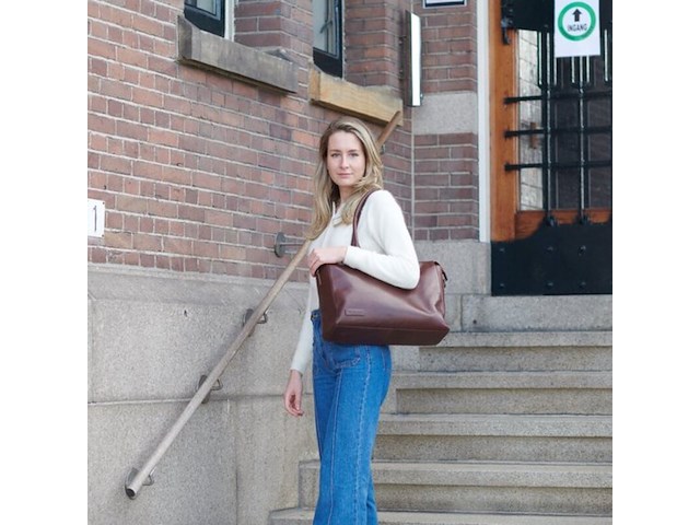 Schoudertas, plevier, beryl, donkerbruin - afbeelding 7 van  7