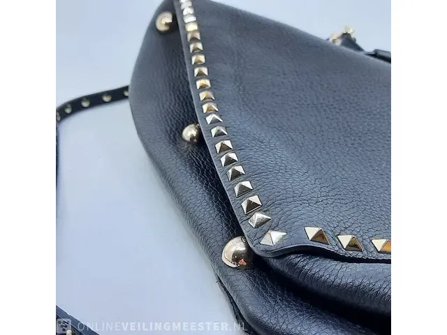 Schoudertas valentino, medium grainy calfskin rockstud - afbeelding 2 van  10
