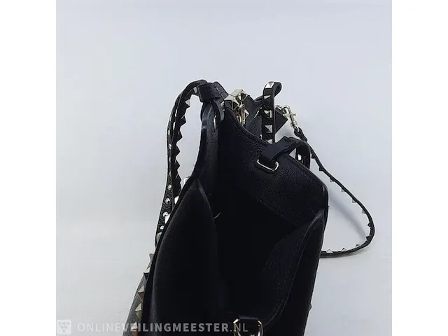 Schoudertas valentino, medium grainy calfskin rockstud - afbeelding 6 van  10