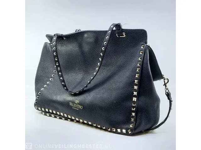 Schoudertas valentino, medium grainy calfskin rockstud - afbeelding 7 van  10