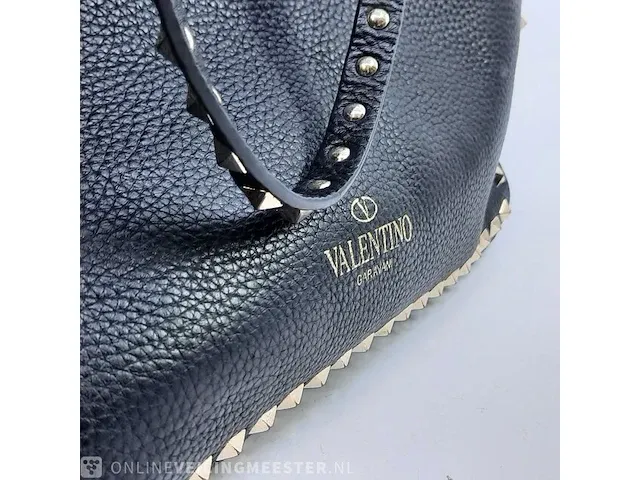 Schoudertas valentino, medium grainy calfskin rockstud - afbeelding 9 van  10