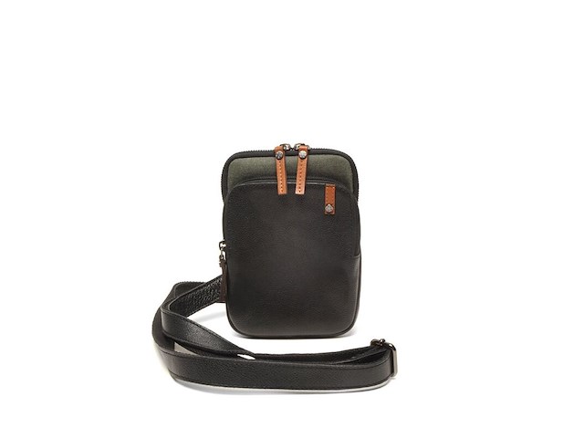 Schoudertasje, berba, 898-022, black-olive - afbeelding 1 van  1