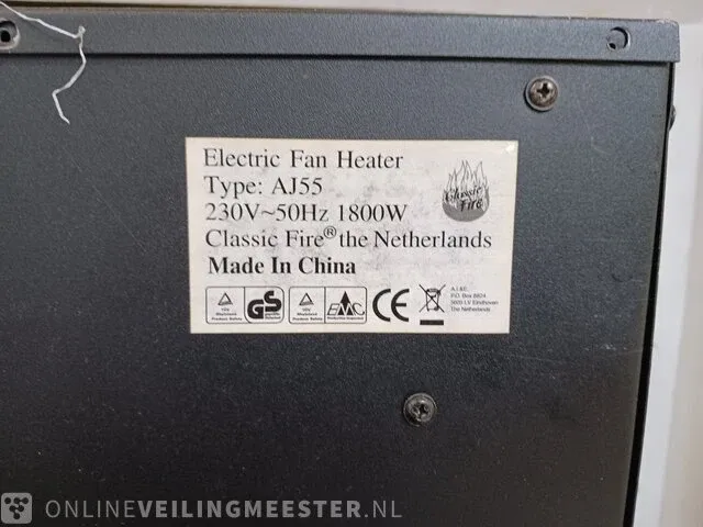 Schouw v.v. elektrisch sfeerhaard classic fire, electric fan heater aj55 - afbeelding 7 van  8
