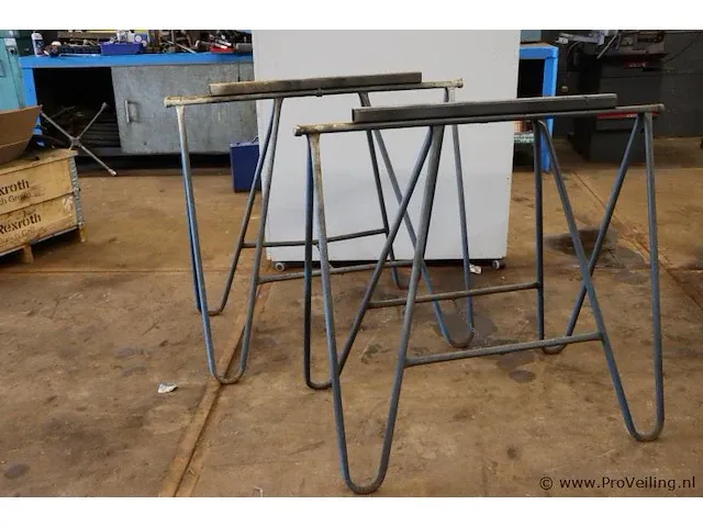 Schraag metaal - 115x64x100 cm - 2 stuks - afbeelding 1 van  4