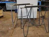 Schraag metaal - 115x64x100 cm - 2 stuks - afbeelding 1 van  4