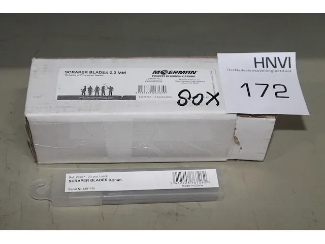 Schraap mesjes 0,2 mm. 80 stuks. - afbeelding 1 van  1
