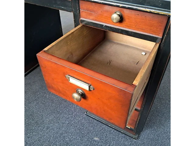 Schrijfdesk / bureau authentic models, hout - afbeelding 4 van  5