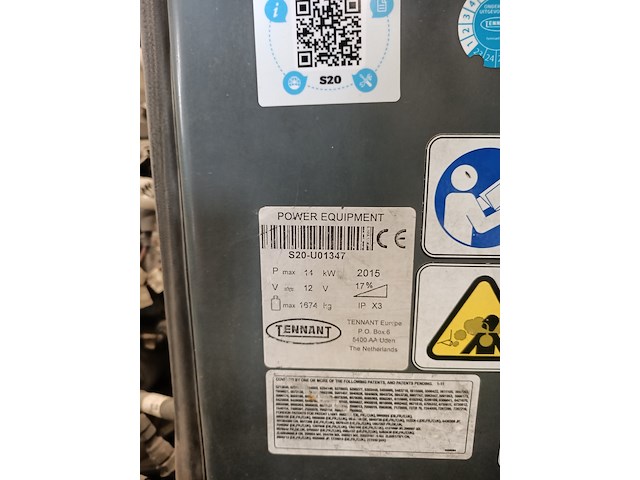 Schrobzuigmachine, tennant, s20, 2015 - afbeelding 2 van  13