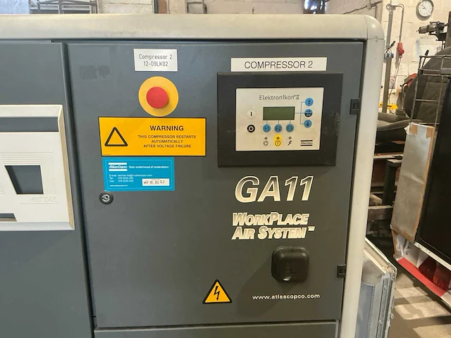 Schroefcompressor 2002 atlas copco ga11 - afbeelding 17 van  17
