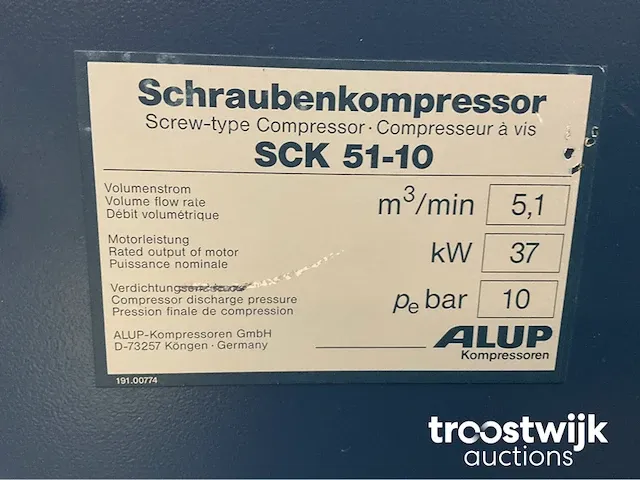 Schroefcompressor - afbeelding 5 van  5