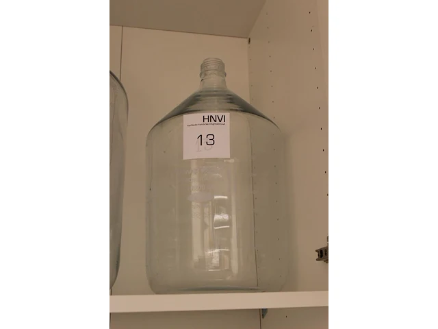 Schroefdraadfles vwr helder glas 10 liter. - afbeelding 2 van  2