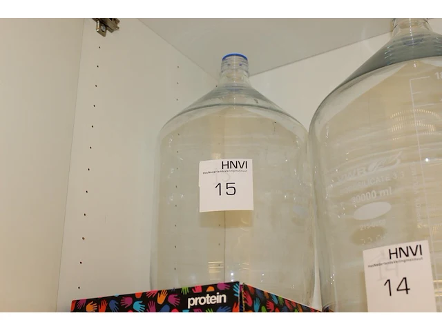 Schroefdraadfles vwr helder glas 10 liter. - afbeelding 1 van  2