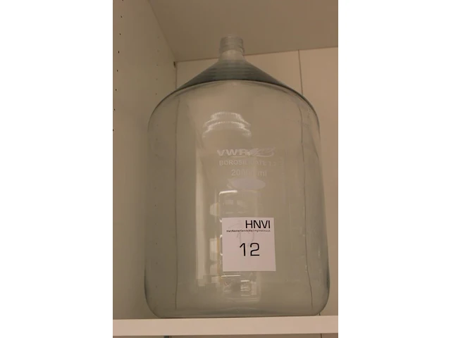 Schroefdraadfles vwr helder glas 20 liter. - afbeelding 1 van  1