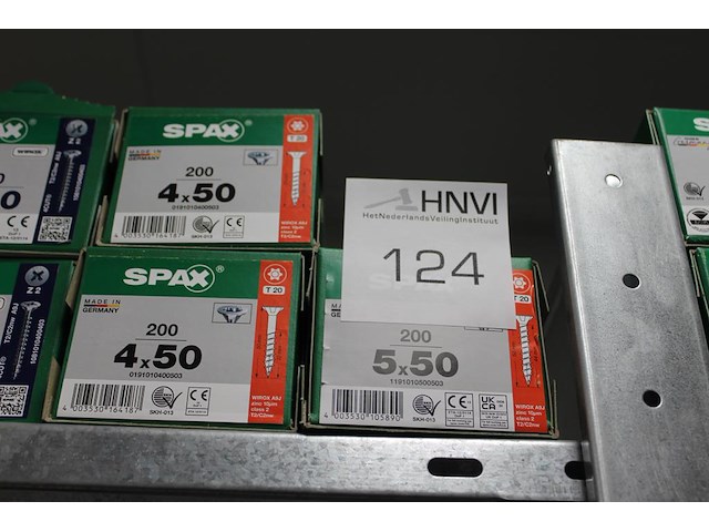 Schroeven spax in diverse maten, 18 doosjes voornamelijk vol. - afbeelding 3 van  5