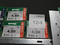 Schroeven spax in diverse maten, 18 doosjes voornamelijk vol. - afbeelding 3 van  5