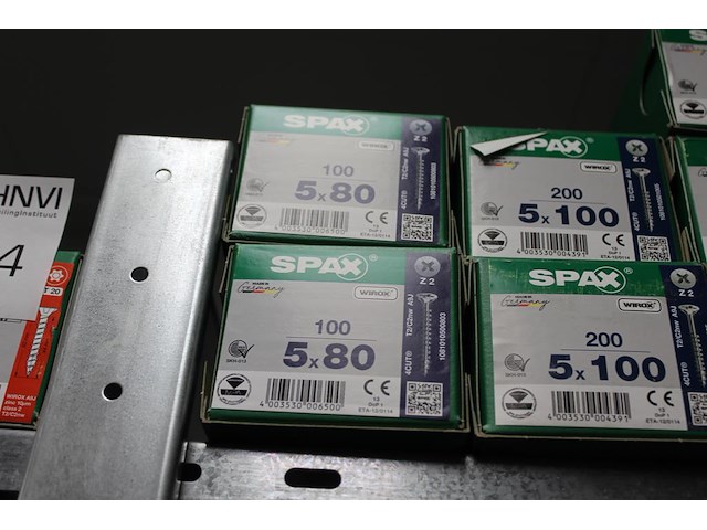 Schroeven spax in diverse maten, 18 doosjes voornamelijk vol. - afbeelding 4 van  5