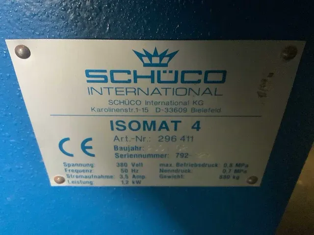 Schuco - isomat 4 - aluminium kozijn bewerkings centrum - afbeelding 2 van  10