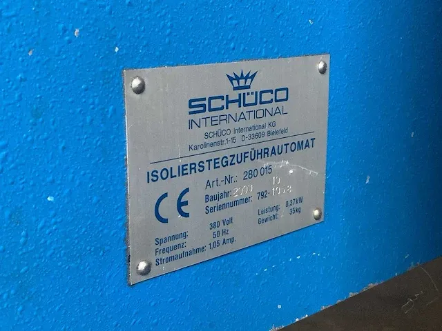 Schuco - isomat 4 - aluminium kozijn bewerkings centrum - afbeelding 10 van  10