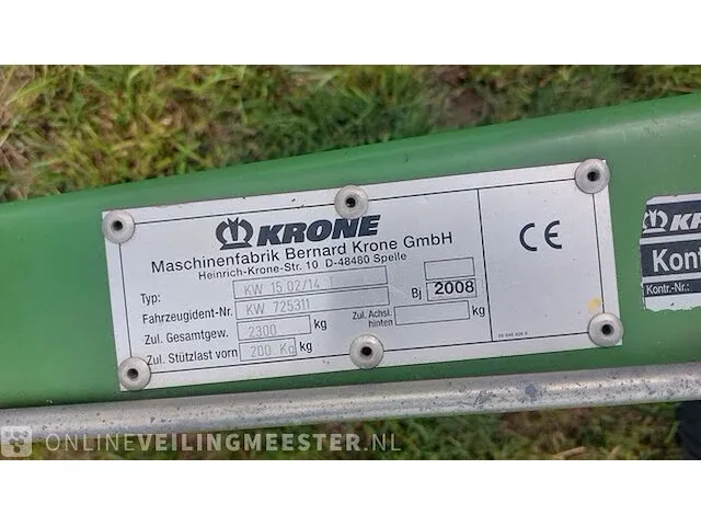 Schudder krone, kw 15.02/14 t, bouwjaar 2008 - afbeelding 40 van  45