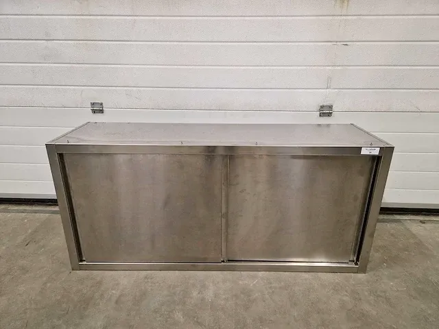 Schuifdeuren - rvs hangkast - afbeelding 1 van  3