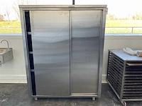 Schuifdeurkast, rvs - afbeelding 1 van  3