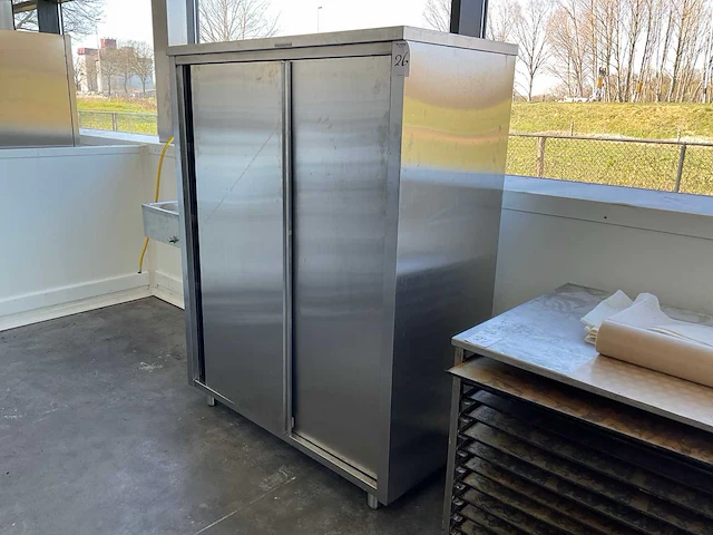 Schuifdeurkast, rvs - afbeelding 2 van  3