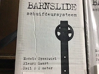 Schuifdeursysteem 2 meter rail - afbeelding 1 van  2