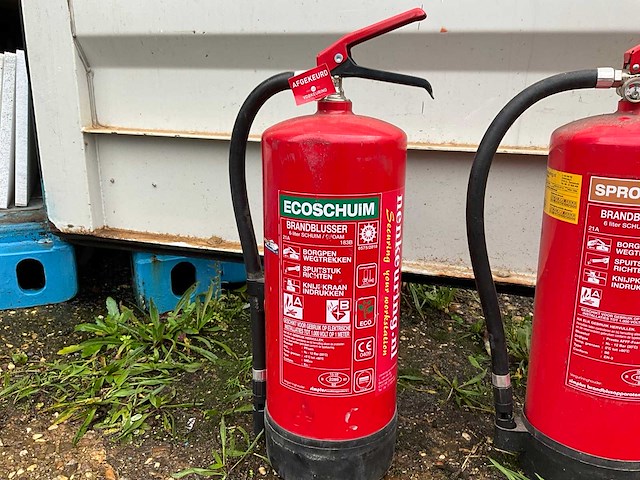 Schuim brandblusser (2x) - afbeelding 3 van  5
