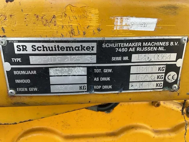 Schuitemaker rapide 125s opraapwagen - afbeelding 17 van  24