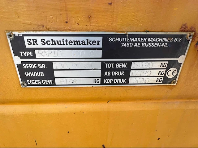 Schuitemaker rapide 130s opraapwagen - afbeelding 15 van  22