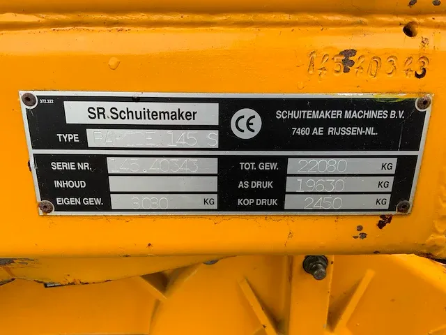 Schuitemaker rapide 145s opraapwagen - afbeelding 16 van  24