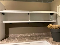 Schuller c fma fino matt-c avo avola eiland showroomkeuken met hoekwandopstelling en hoge kastenwand - afbeelding 19 van  59